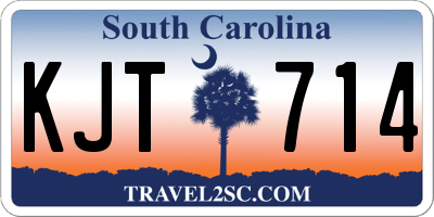 SC license plate KJT714