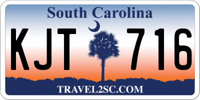 SC license plate KJT716