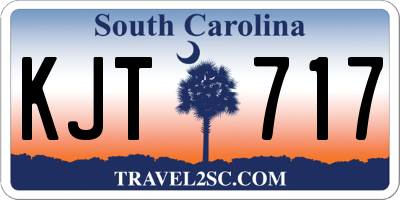 SC license plate KJT717