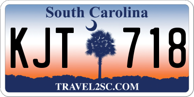 SC license plate KJT718