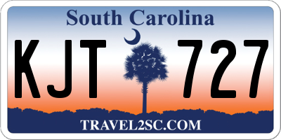 SC license plate KJT727