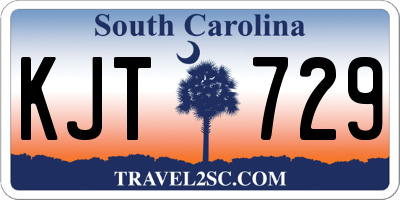 SC license plate KJT729