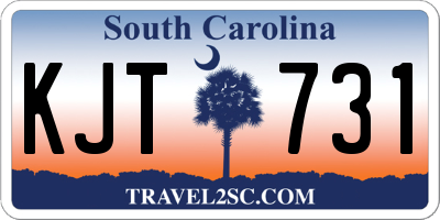 SC license plate KJT731