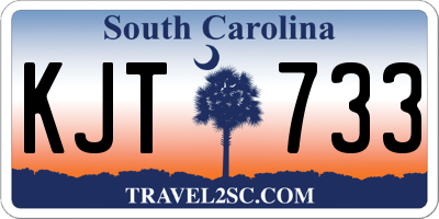 SC license plate KJT733