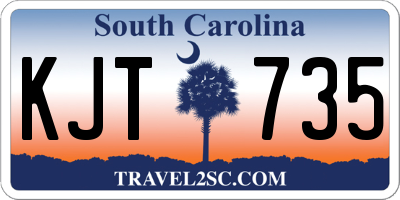 SC license plate KJT735