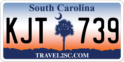 SC license plate KJT739