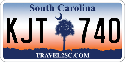 SC license plate KJT740