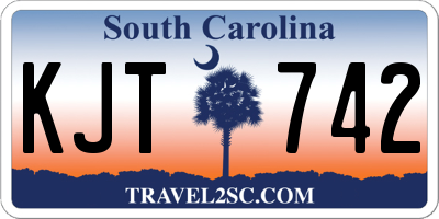 SC license plate KJT742