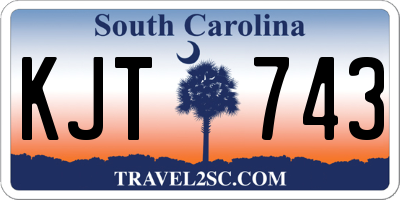 SC license plate KJT743
