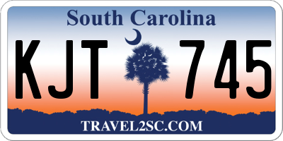SC license plate KJT745