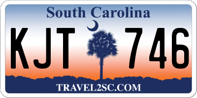SC license plate KJT746