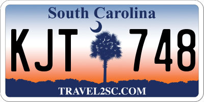 SC license plate KJT748
