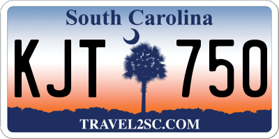 SC license plate KJT750