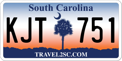 SC license plate KJT751