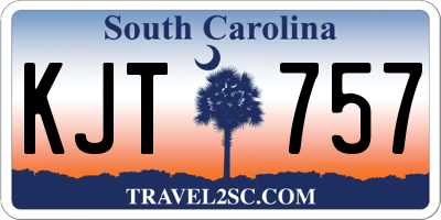 SC license plate KJT757