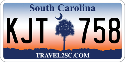 SC license plate KJT758