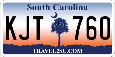SC license plate KJT760