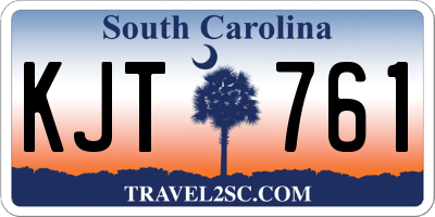SC license plate KJT761