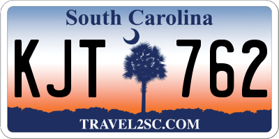 SC license plate KJT762