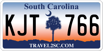 SC license plate KJT766