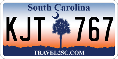 SC license plate KJT767