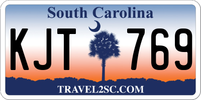SC license plate KJT769