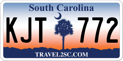 SC license plate KJT772
