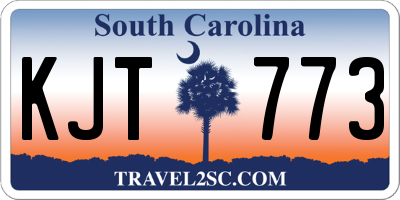 SC license plate KJT773