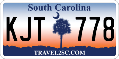 SC license plate KJT778