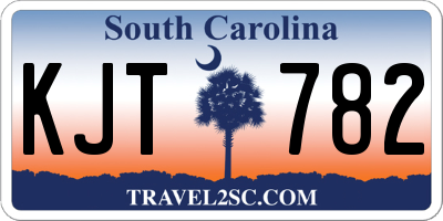 SC license plate KJT782