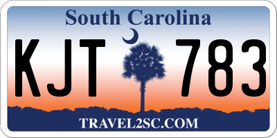 SC license plate KJT783