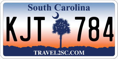 SC license plate KJT784