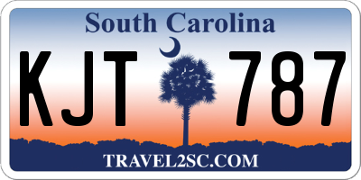 SC license plate KJT787