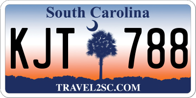 SC license plate KJT788