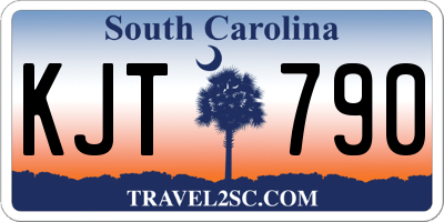 SC license plate KJT790