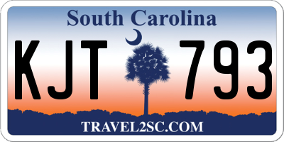SC license plate KJT793