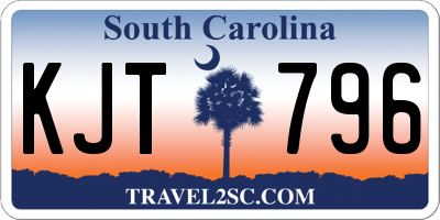 SC license plate KJT796