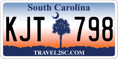 SC license plate KJT798