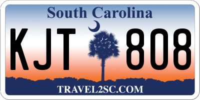 SC license plate KJT808