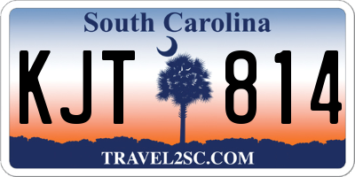 SC license plate KJT814
