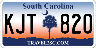 SC license plate KJT820