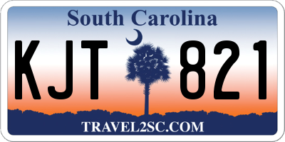 SC license plate KJT821