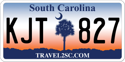 SC license plate KJT827