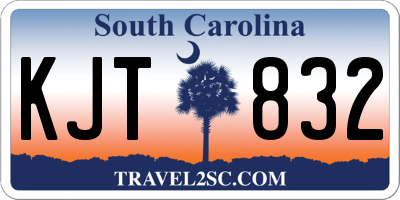 SC license plate KJT832