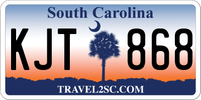 SC license plate KJT868