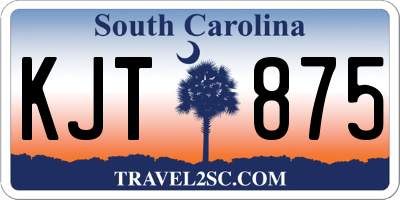 SC license plate KJT875