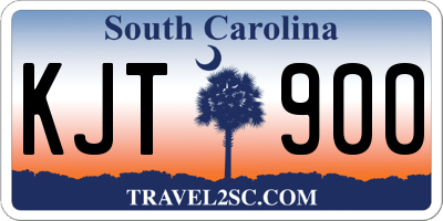 SC license plate KJT900