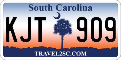 SC license plate KJT909
