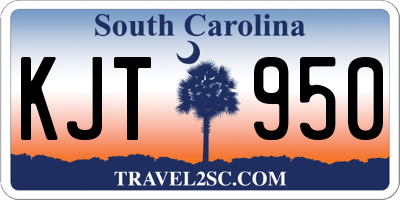 SC license plate KJT950