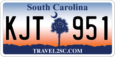 SC license plate KJT951